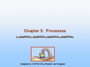 Chapter 3 Processes Adapted to COP 4610 by