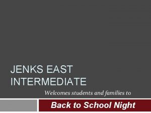 Jenks east intermediate