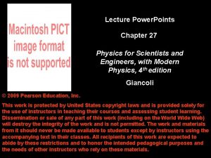 Lecture Power Points Chapter 27 Physics for Scientists