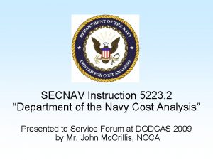 SECNAV Instruction 5223 2 Department of the Navy