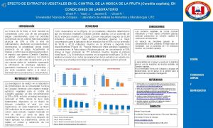 EFECTO DE EXTRACTOS VEGETALES EN EL CONTROL DE