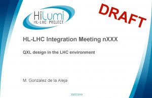 DRA HLLHC Integration Meeting n XXX QXL design