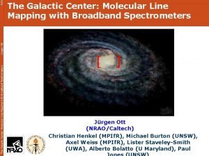 ESO Jrgen Ott The Galactic Center Molecular Line