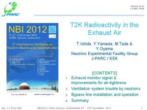 Ishida et al JPARCKEK T 2 K Radioactivity