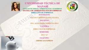 UNIVERSIDAD TCNICA DE MANAB FACULTAD DE CIENCIAS ADMINISTRATIVAS