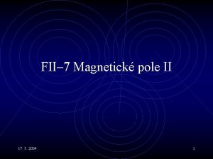 FII 7 Magnetick pole II 17 5 2004