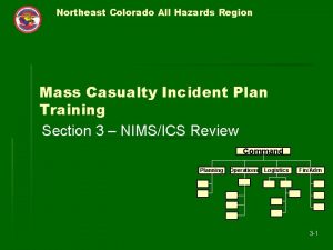 Northeast Colorado All Hazards Region Mass Casualty Incident