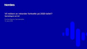 Vil rekken av rekorder fortsette p 2020 tallet