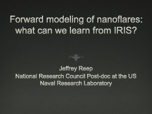 Forward modeling of nanoflares what can we learn