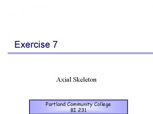 Exercise 7 Axial Skeleton Portland Community College BI