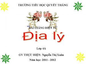 TRNG TIU HC QUYT THNG BI GING IN