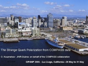 The Strange Quark Polarization from COMPASS data O