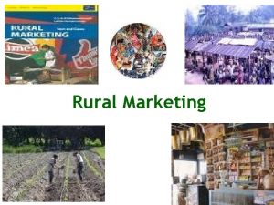 Rural Marketing Defining Rural India Organisation Definition NSSO