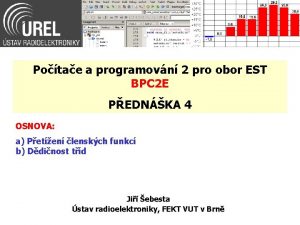 Potae a programovn 2 pro obor EST BPC