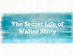 The Secret Life of Walter Mitty Journal Quick