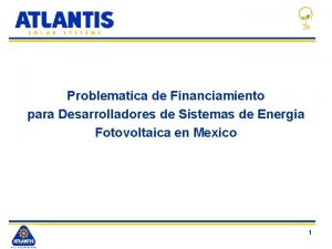 Problematica de Financiamiento para Desarrolladores de Sistemas de