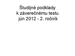 tudijn podklady k zverenmu testu jn 2012 2