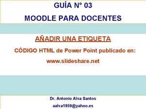 GUA N 03 MOODLE PARA DOCENTES AADIR UNA