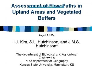 ASAE Annual 2004 Assessment of Meeting Flow Paths