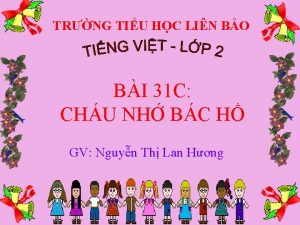 TRNG TIU HC LIN BO BI 31 C