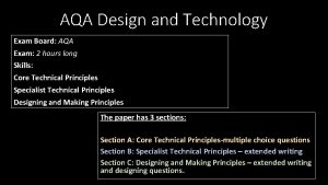 Aqa design and technology past papers Aqa design and technology past papers