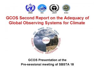 GCOS Second Report on the Adequacy of Global