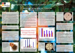 Investigating the Antimicrobial Properties of Punica granatum Jeanelle