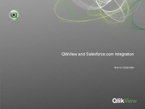 Qlikview salesforce connector