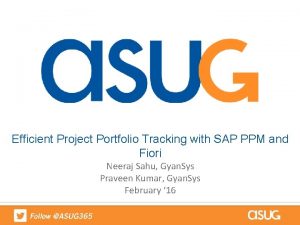 Efficient Project Portfolio Tracking with SAP PPM and