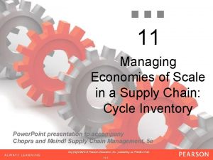 11 Managing Economies of Scale in a Supply