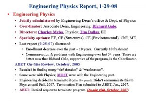 Engineering Physics Report 1 29 08 Engineering Physics