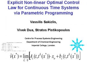 Explicit Nonlinear Optimal Control Law for Continuous Time