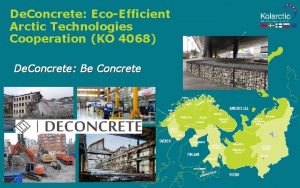 De Concrete EcoEfficient Arctic Technologies Cooperation KO 4068