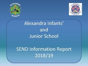 Alexandra Infants and Junior School SEND Information Report