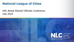 National League of Cities VML Newly Elected Officials