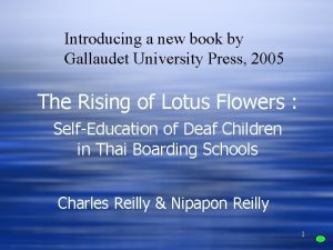 Introducing a new book by Gallaudet University Press