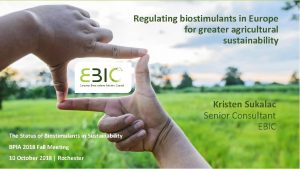 Regulating biostimulants in Europe for greater agricultural sustainability