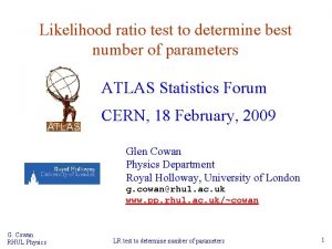 Likelihood ratio test to determine best number of