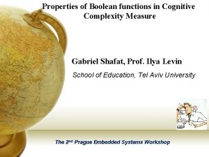 Properties of Boolean functions in Cognitive Complexity Measure