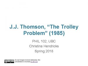 J J Thomson The Trolley Problem 1985 PHIL