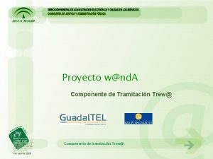 Proyecto wnd A Componente de Tramitacin Trew Componente