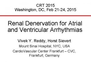 CRT 2015 Washington DC Feb 21 24 2015