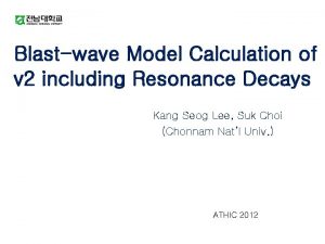 Blastwave Model Calculation of v 2 including Resonance