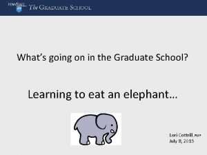 Whats going on in the Graduate School Learning