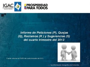 Informe de Peticiones P Quejas Q Reclamos R