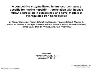 A competitive enzymelinked immunosorbent assay specific for murine