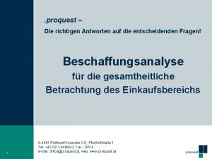 proquest Die richtigen Antworten auf die entscheidenden Fragen