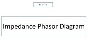 Lecture 5 2 Impedance Phasor Diagram IMPEDANCE AND