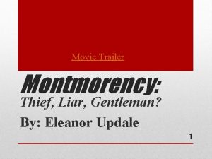 Movie Trailer Montmorency Thief Liar Gentleman By Eleanor