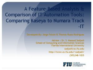 A FeatureBased Analysis Comparison of IT Automation Tools